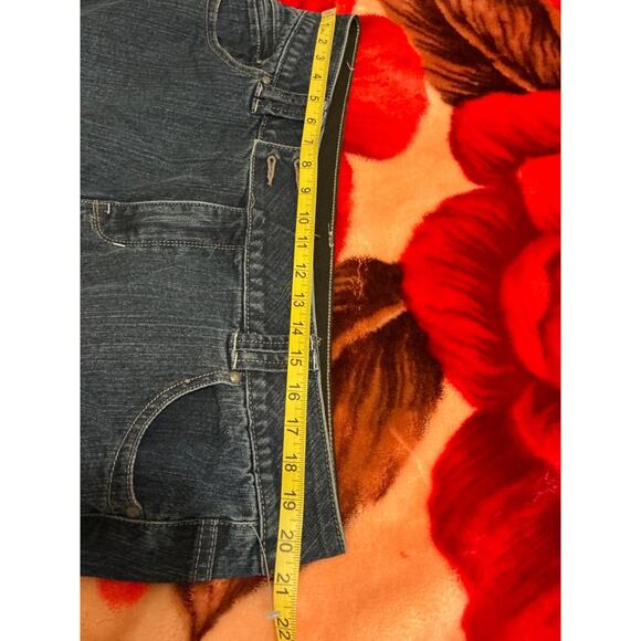 Lane Bryant Blue Jeans Women Sz 20 Short Wide Legged Dark Wash Stretch - Picture 8 of 10